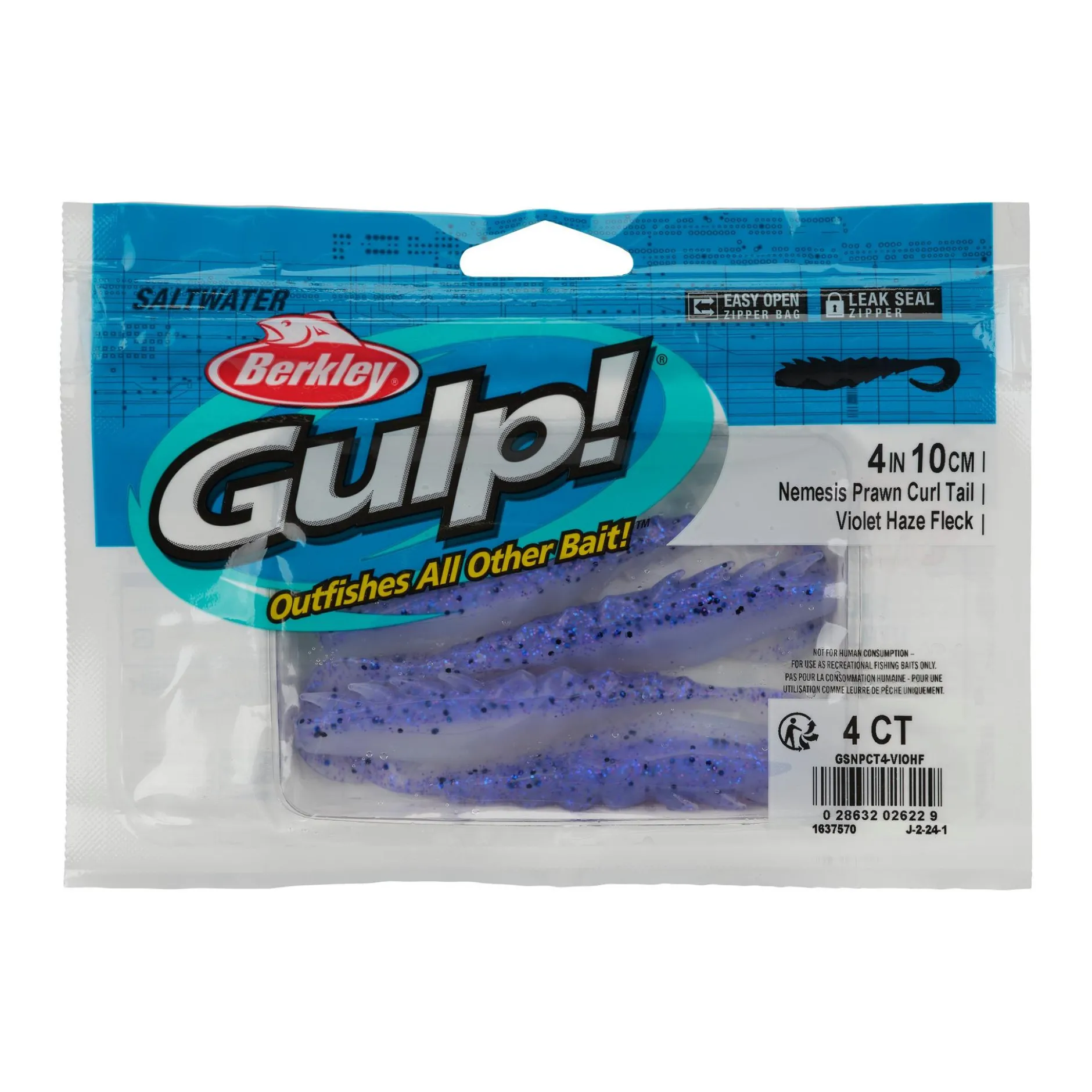 Gulp!® Saltwater Nemesis Prawn Curl Tail