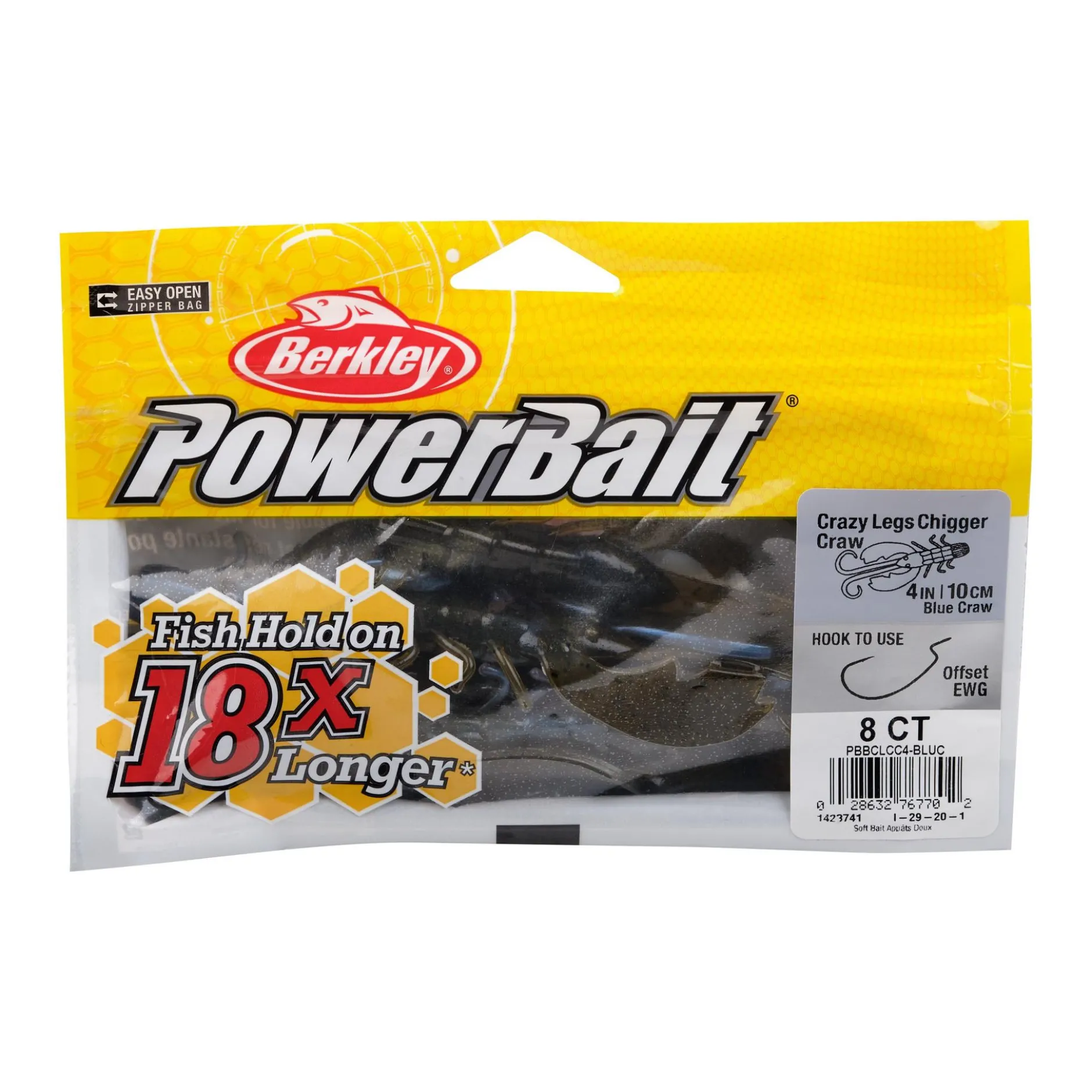 PowerBait® Crazy Legs Chigger Craw