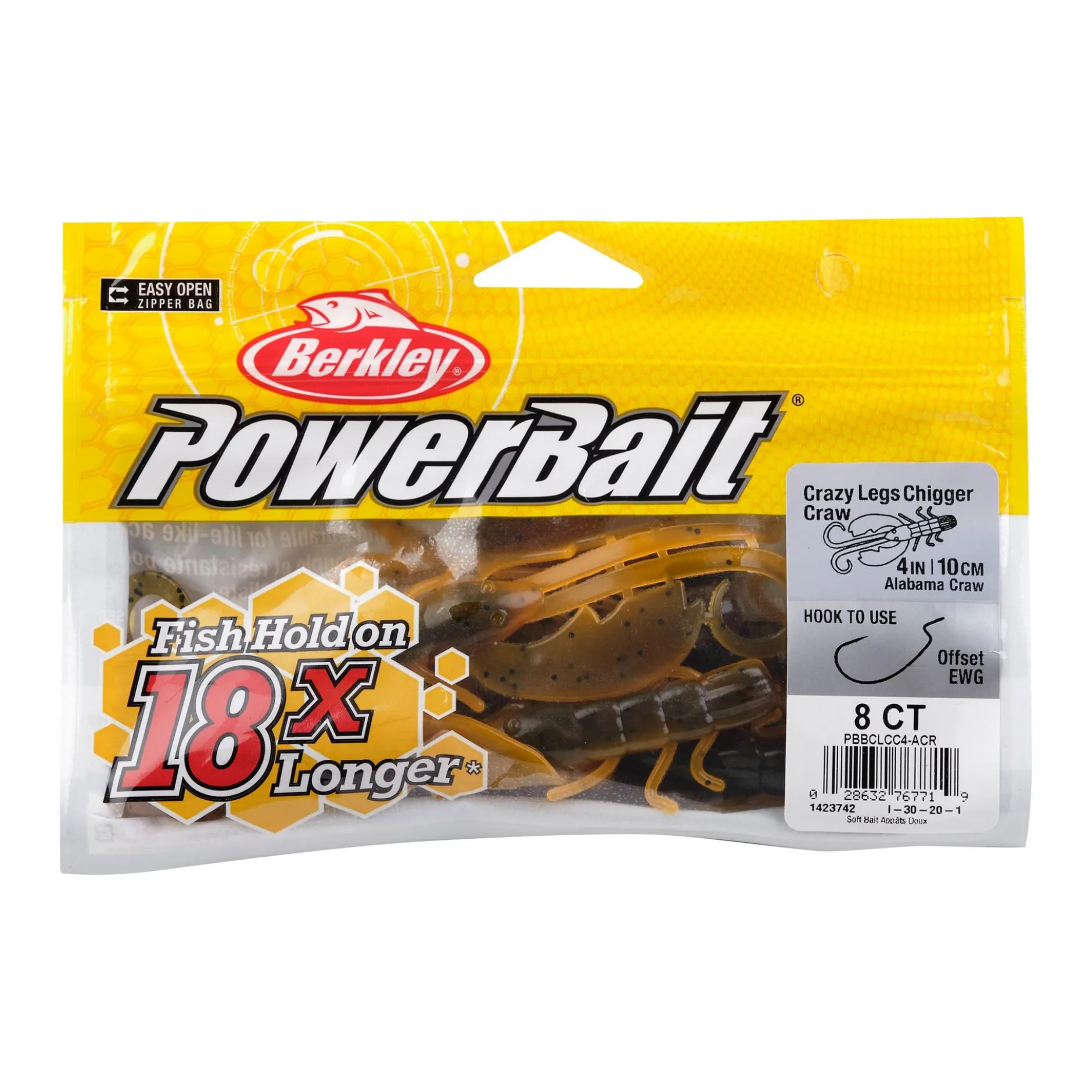PowerBait® Crazy Legs Chigger Craw