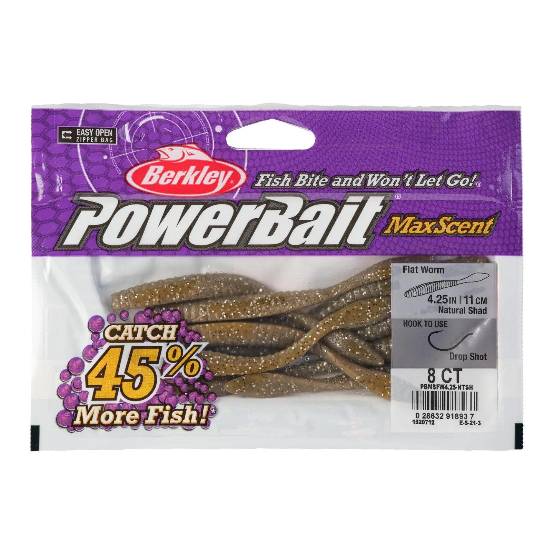 PowerBait® MaxScent Flat Worm