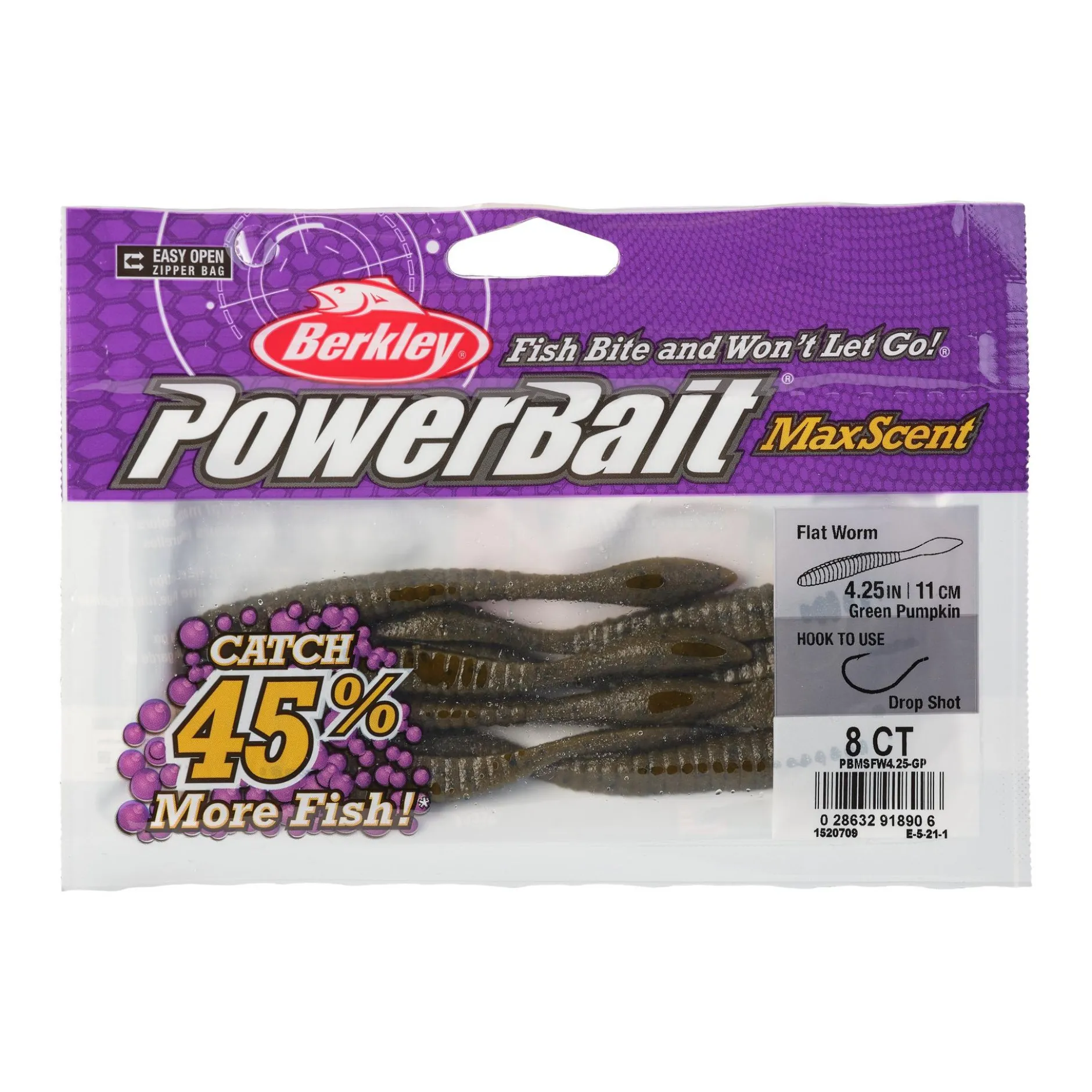 PowerBait® MaxScent Flat Worm