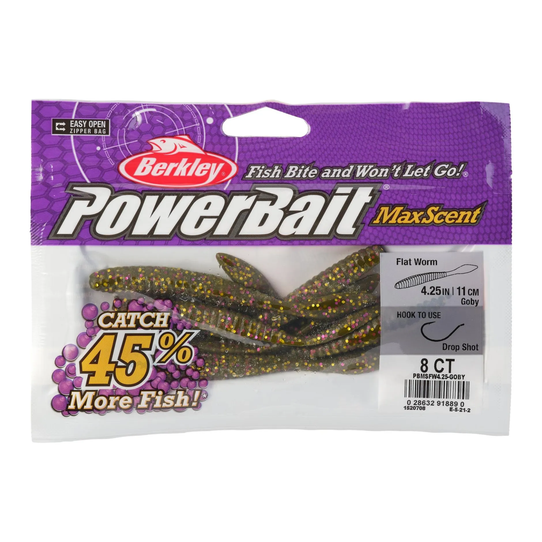 PowerBait® MaxScent Flat Worm