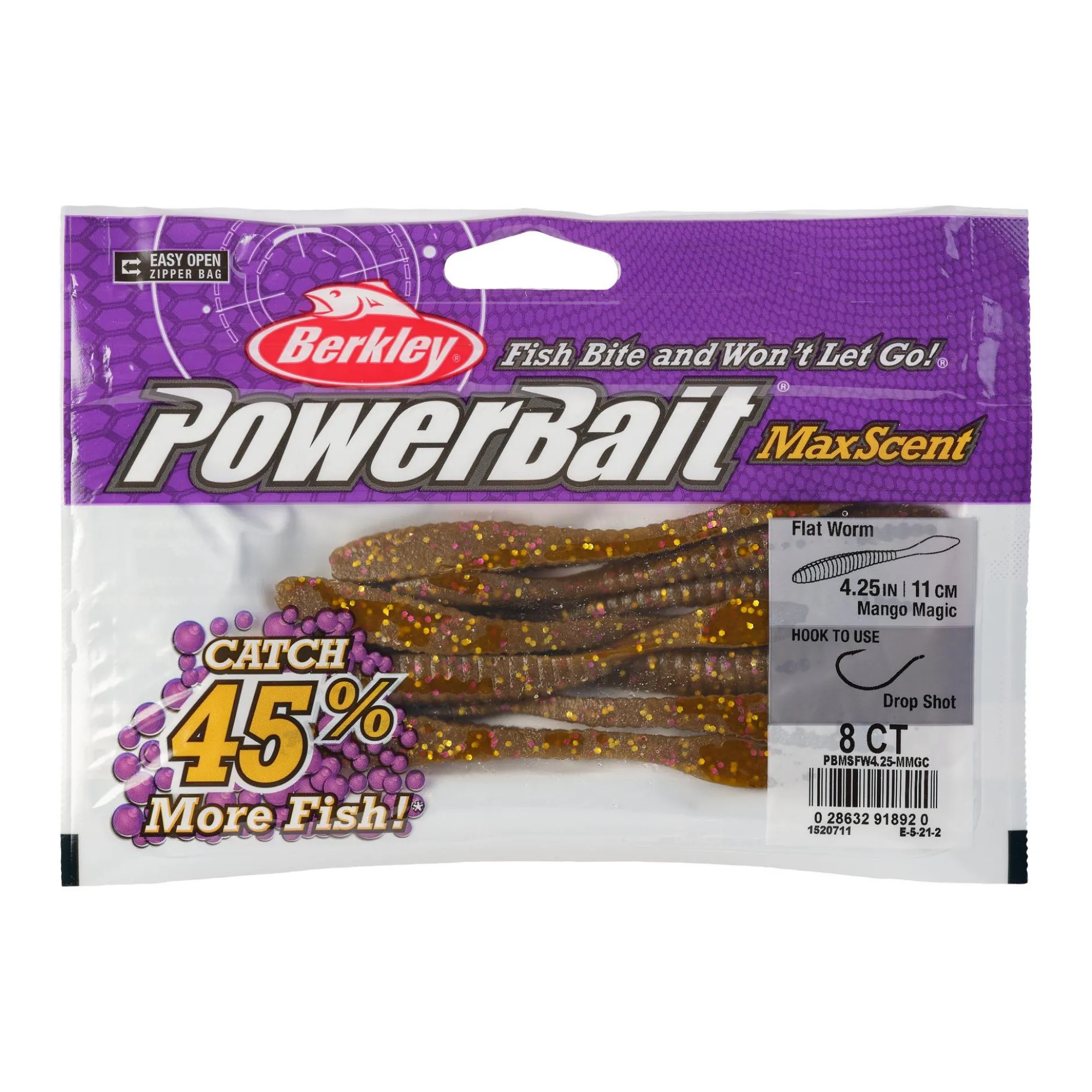 PowerBait® MaxScent Flat Worm
