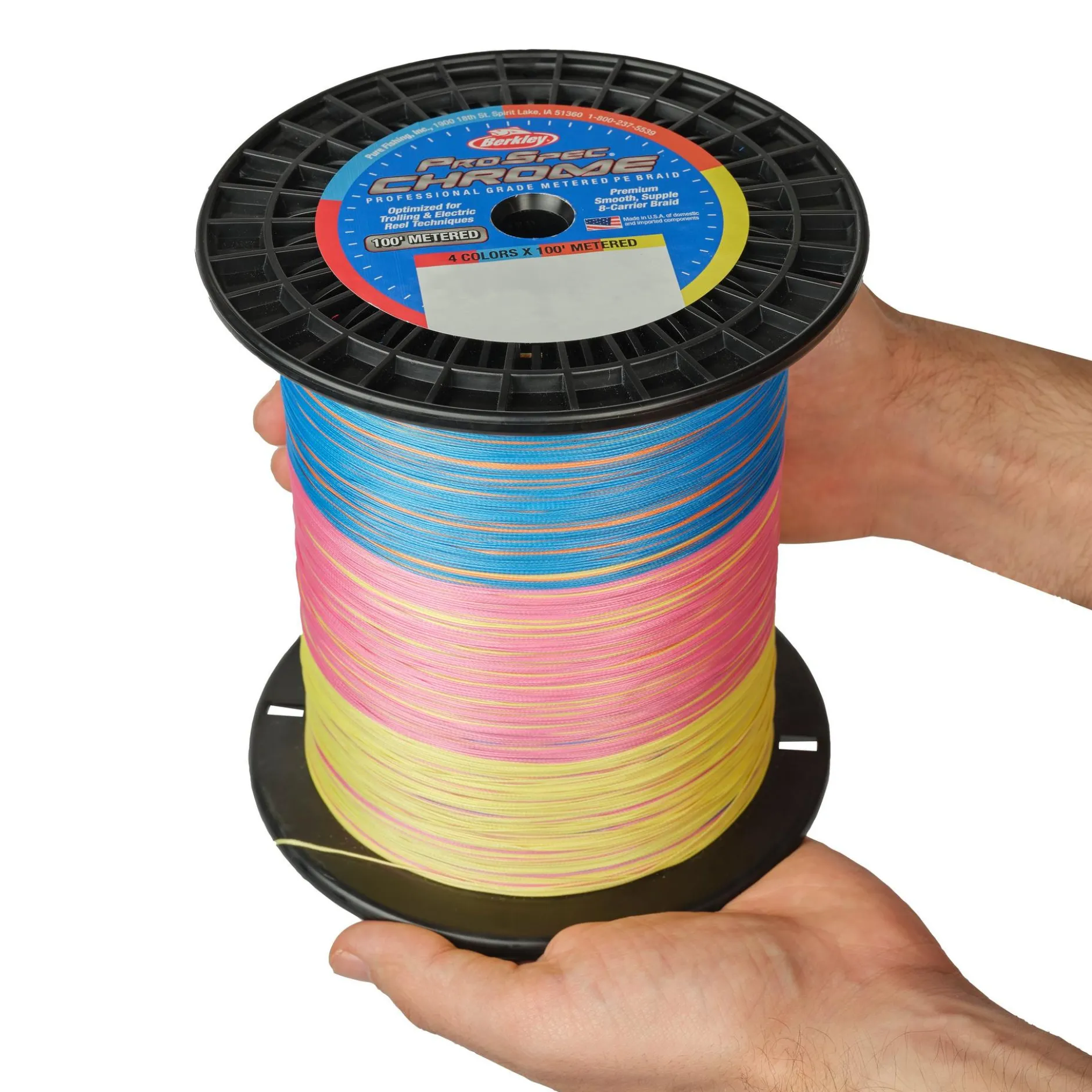 ProSpec® Chrome 4 x 100' Metered Braid