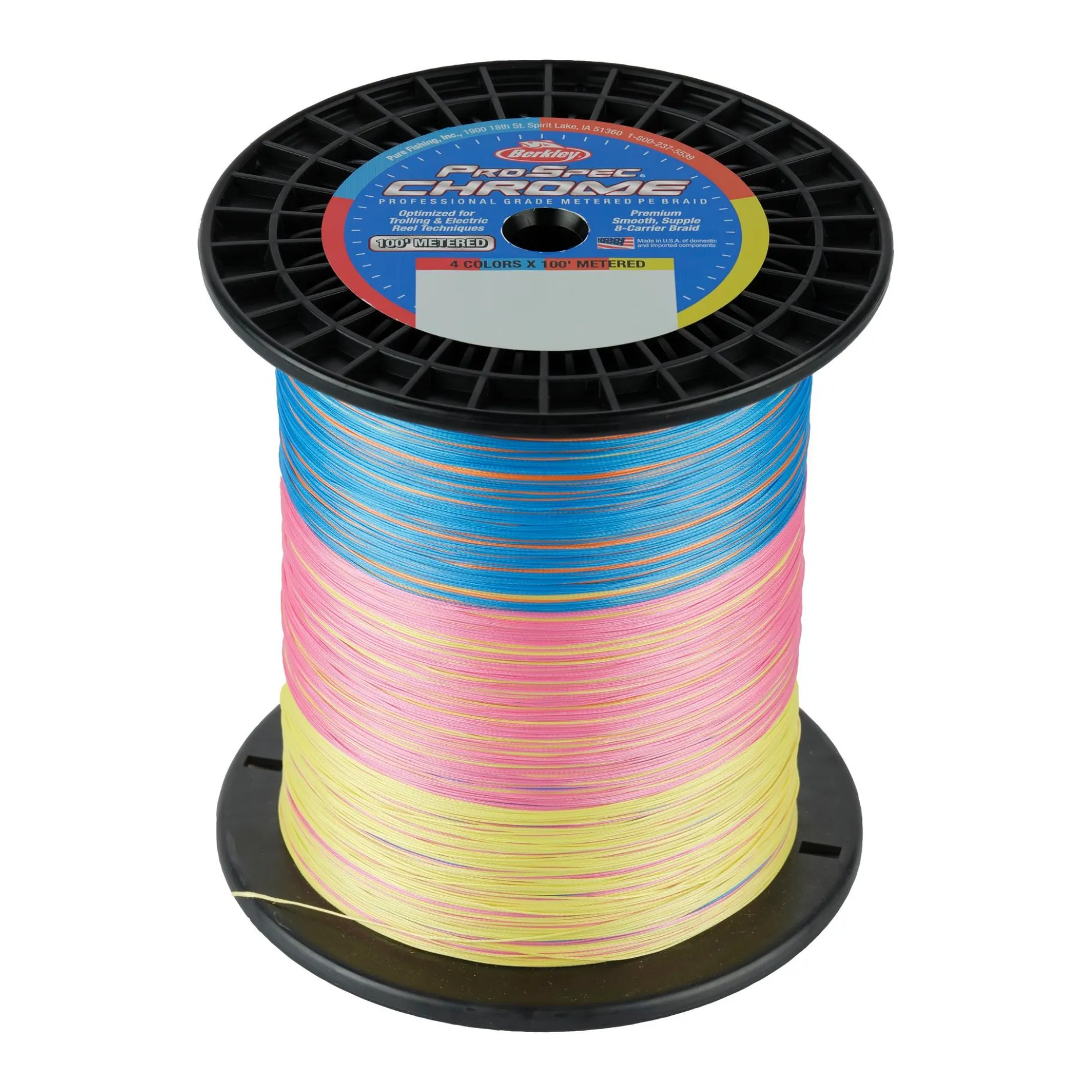 ProSpec® Chrome 4 x 100' Metered Braid